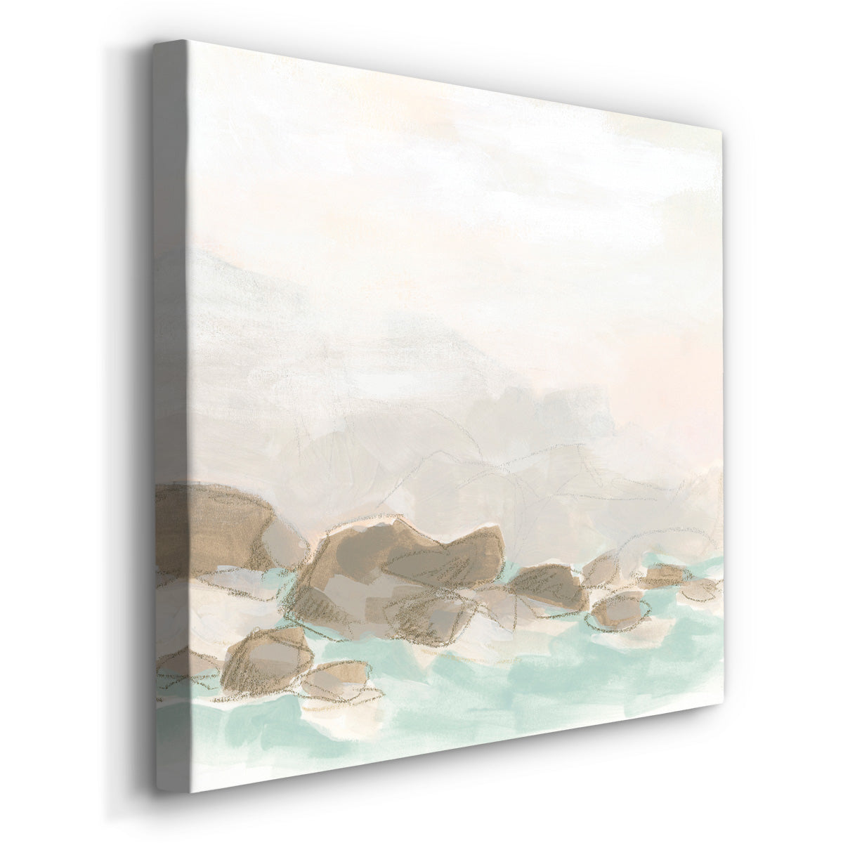 Beach Stones I-Premium Gallery Wrapped Canvas - Ready to Hang