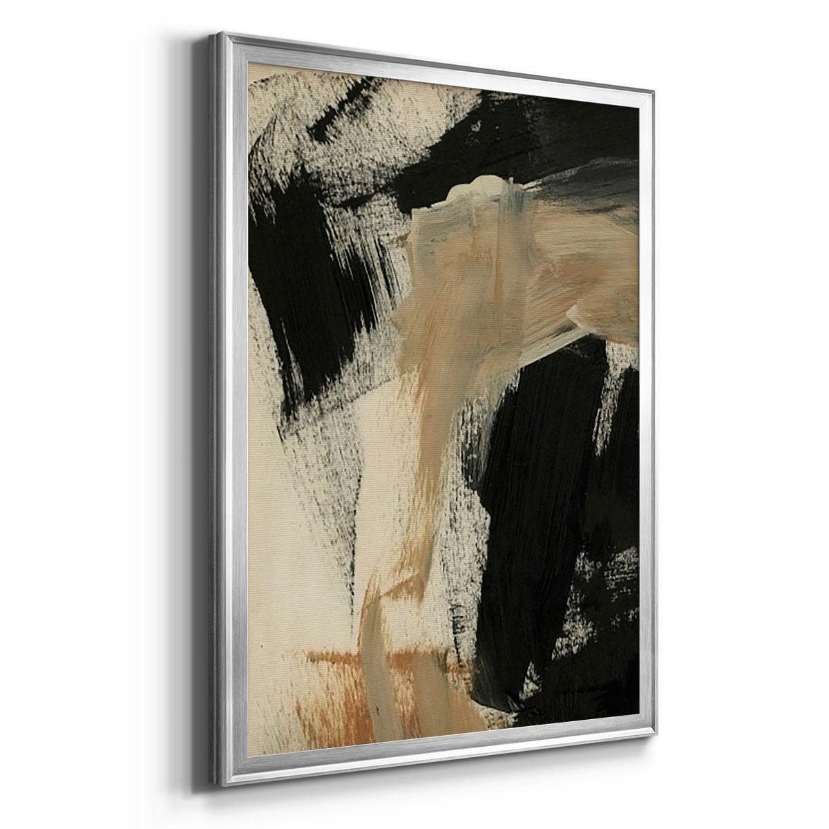Baked Paintstrokes IV - Modern Framed Canvas Print