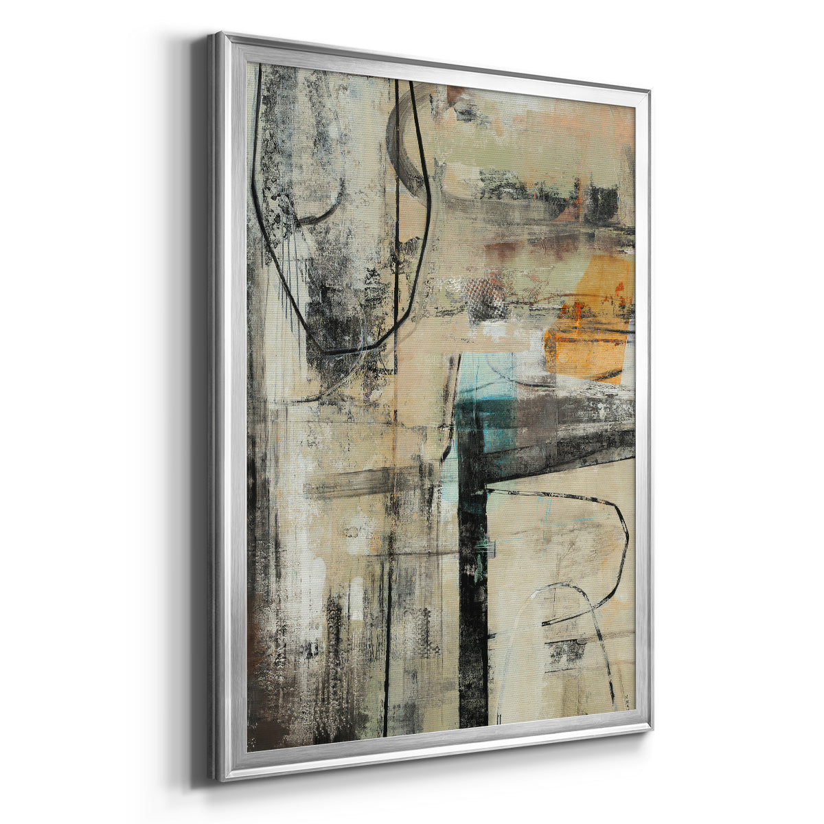 Persistence I - Modern Framed Canvas Print