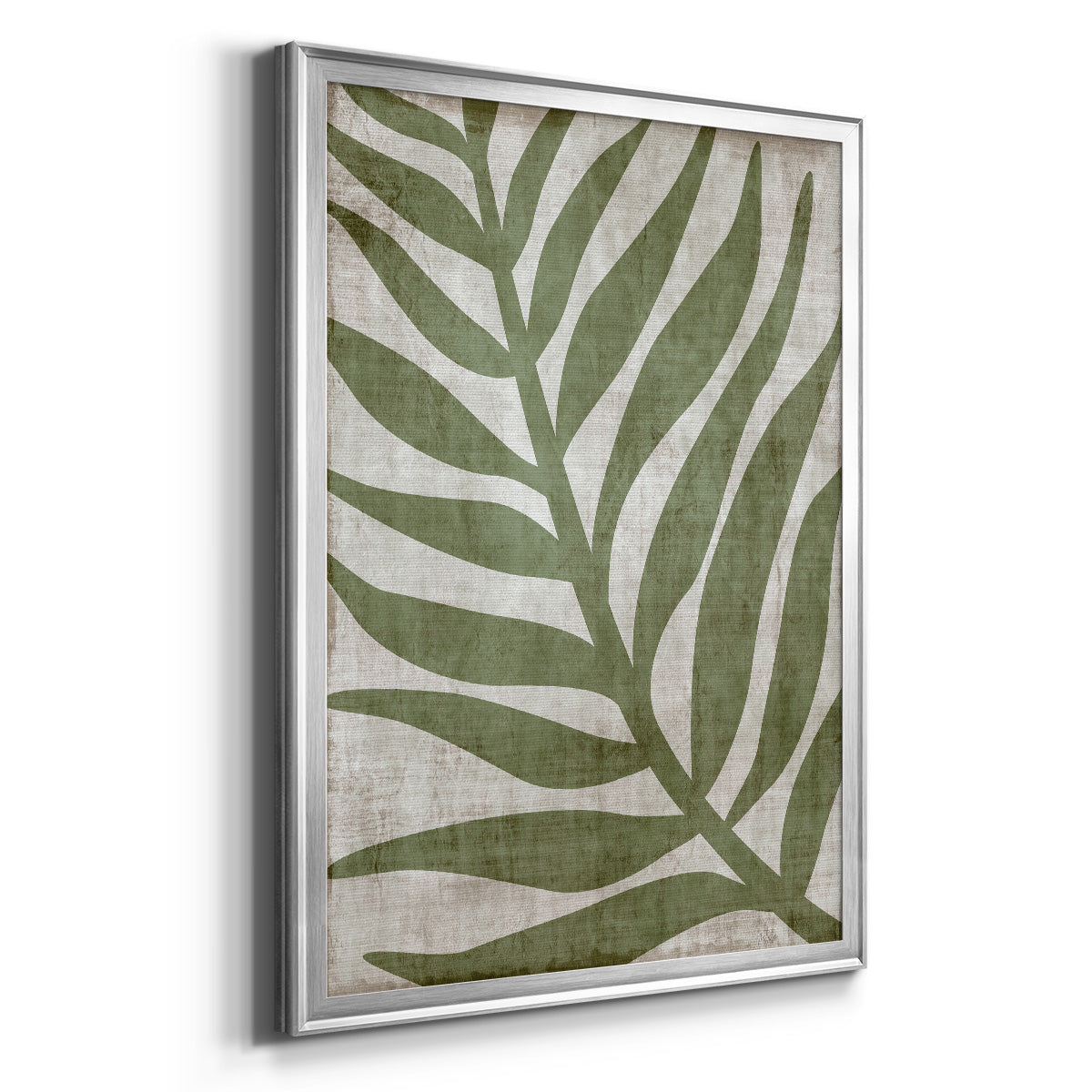 Island Greenery I - Modern Framed Canvas Print