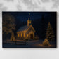 Eve of Soft Linen Candle - Canvas Art Print