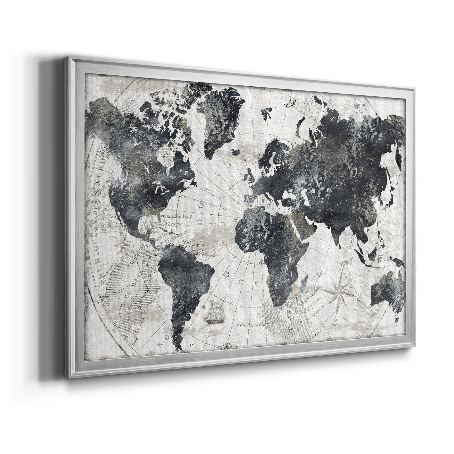 Modern Atlas Premium Classic Framed Canvas - Ready to Hang