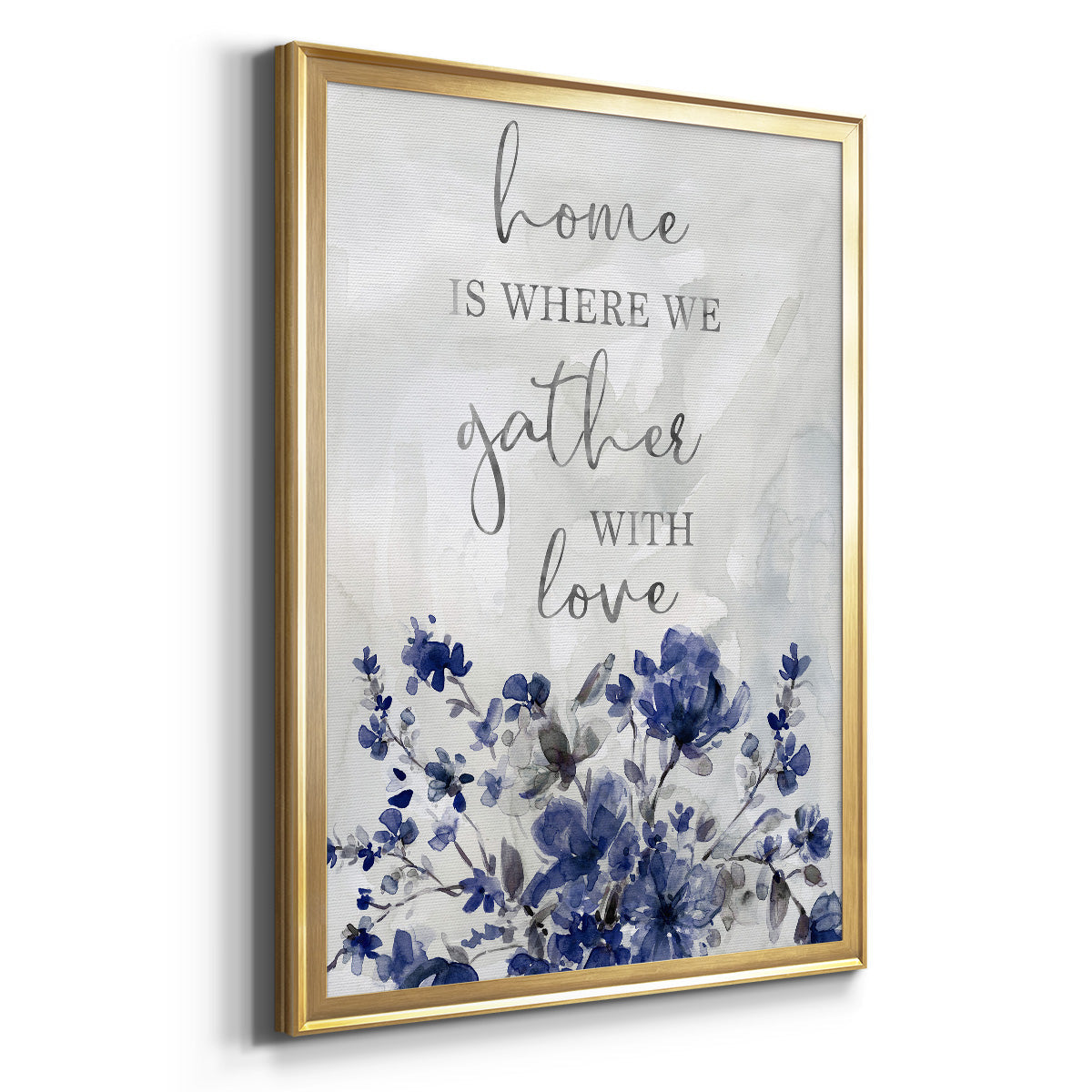 Gather With Love - Modern Framed Canvas Print