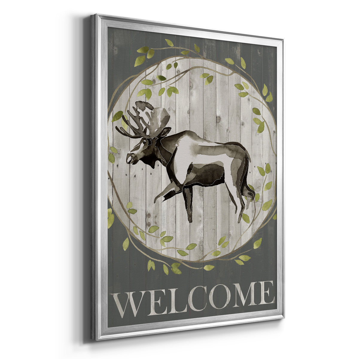 Woodland Welcome IV - Modern Framed Canvas Print