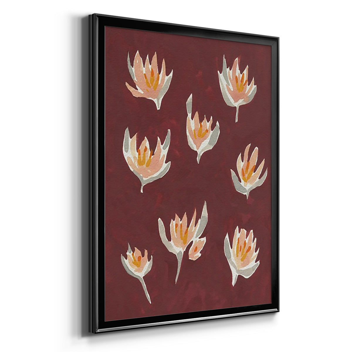 Pink Potpourri II - Modern Framed Canvas Print