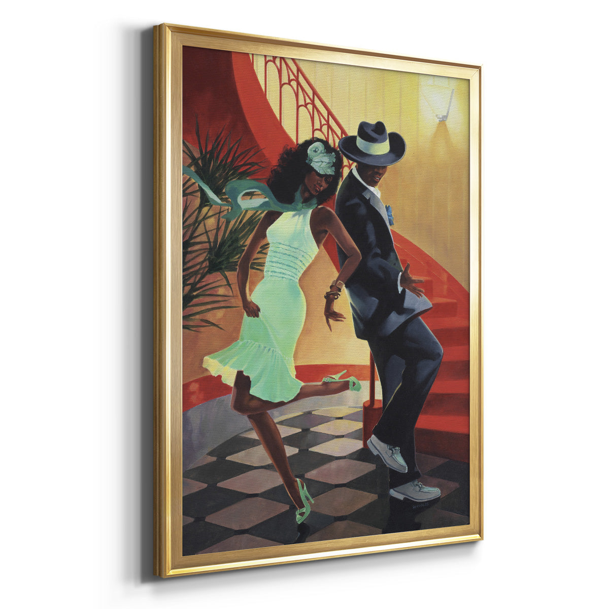 Night Out IV - Modern Framed Canvas Print