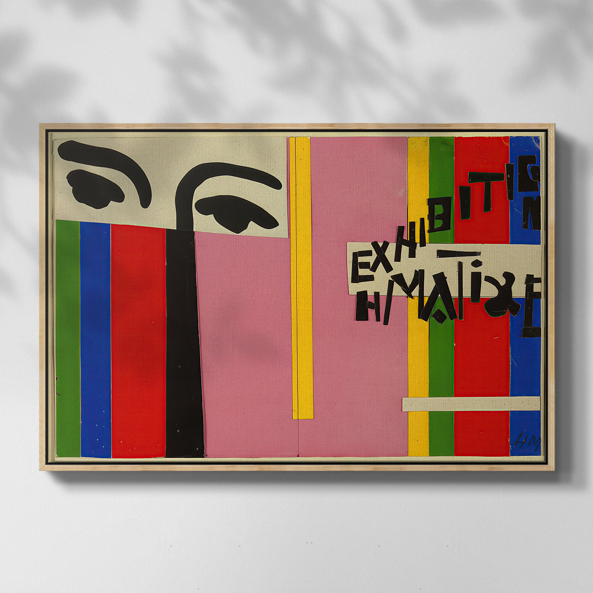 Design for Cover of Exhibition Catalogue, 1951 - Floater Framed Canvas Print