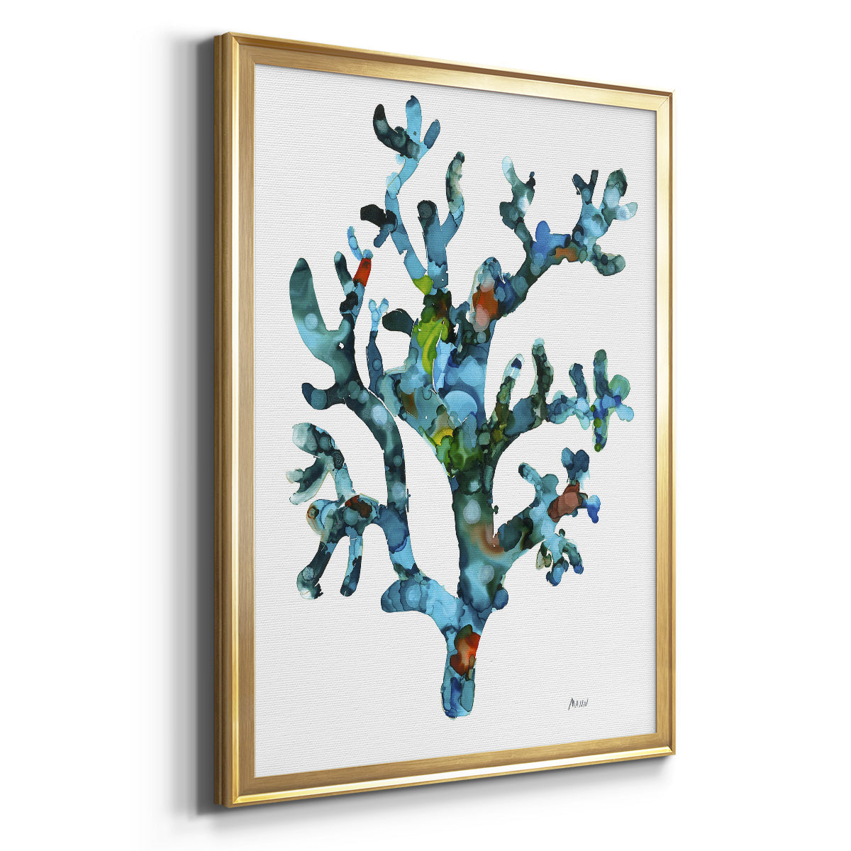 Sea Coral I - Modern Framed Canvas Print