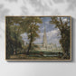Salisbury Cathedral from the Bishop's Grounds, c. 1825 - Floater Framed Canvas Print