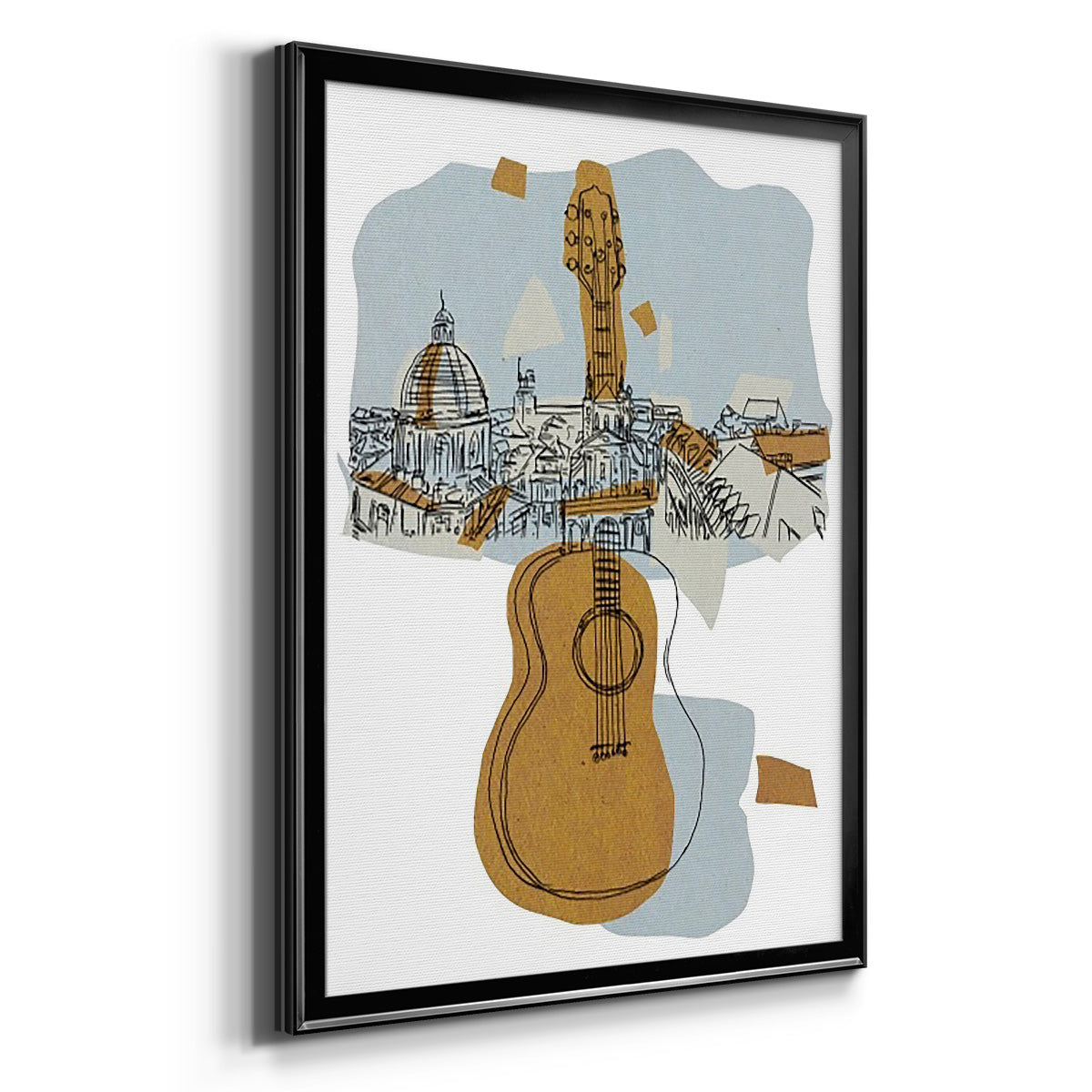 Rehearsal III - Modern Framed Canvas Print