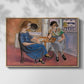 Domino Players, 1921 - Floater Framed Canvas Print