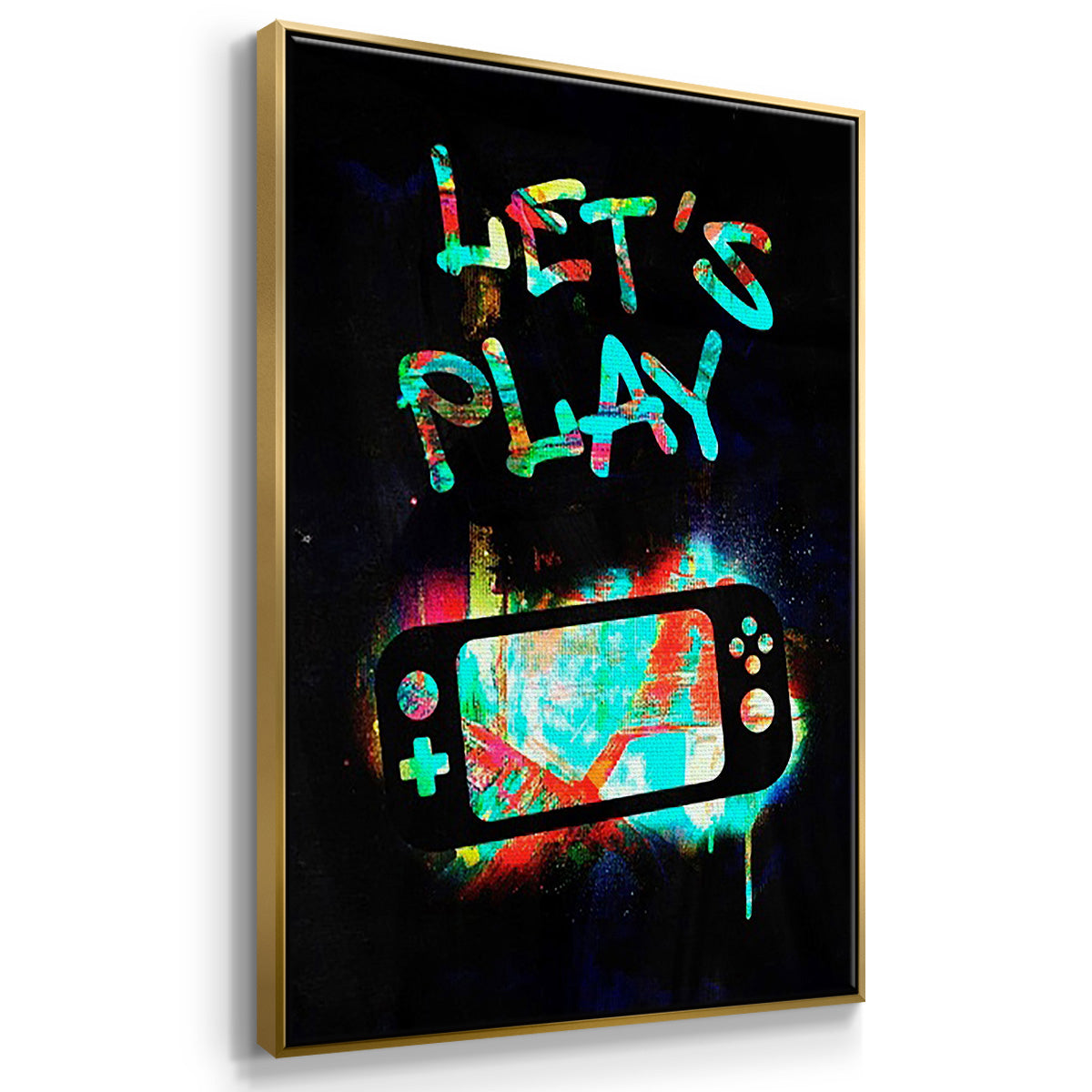 Gamer Tag I - Floater Framed Canvas Set
