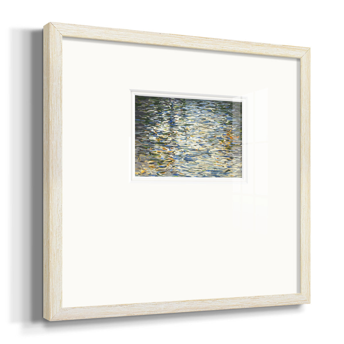 Water Reflections- Premium Framed Print Double Matboard