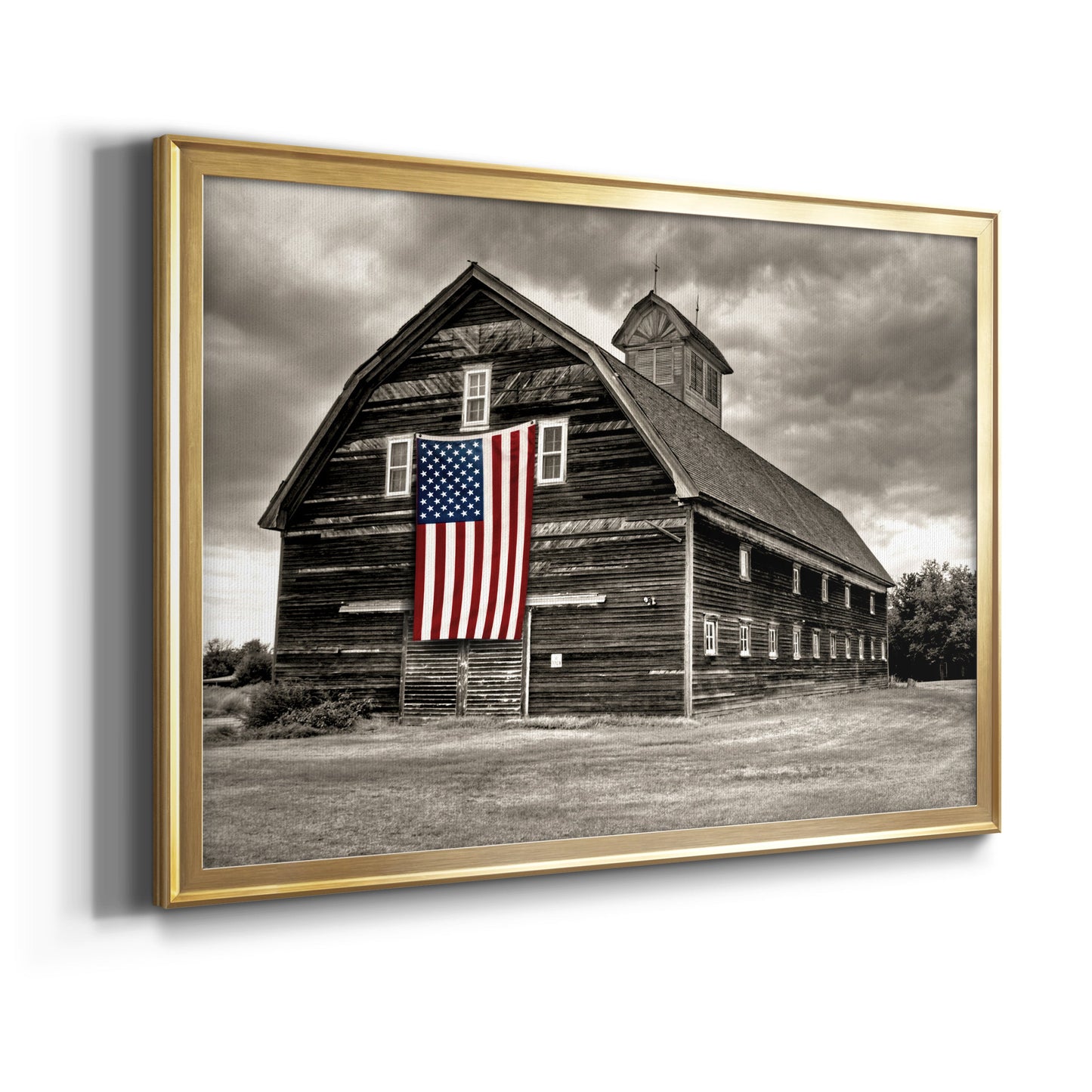 Modern Barn III - Modern Framed Canvas Print
