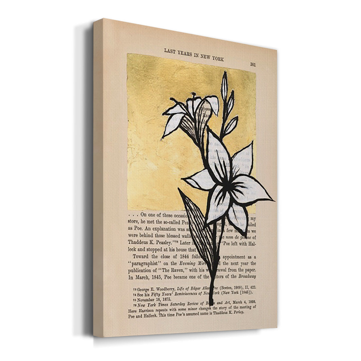 Floral Diary I - Canvas Art Print