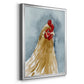 Chicken Portrait II - Modern Framed Canvas Print