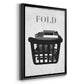 Fold - Modern Framed Canvas Print