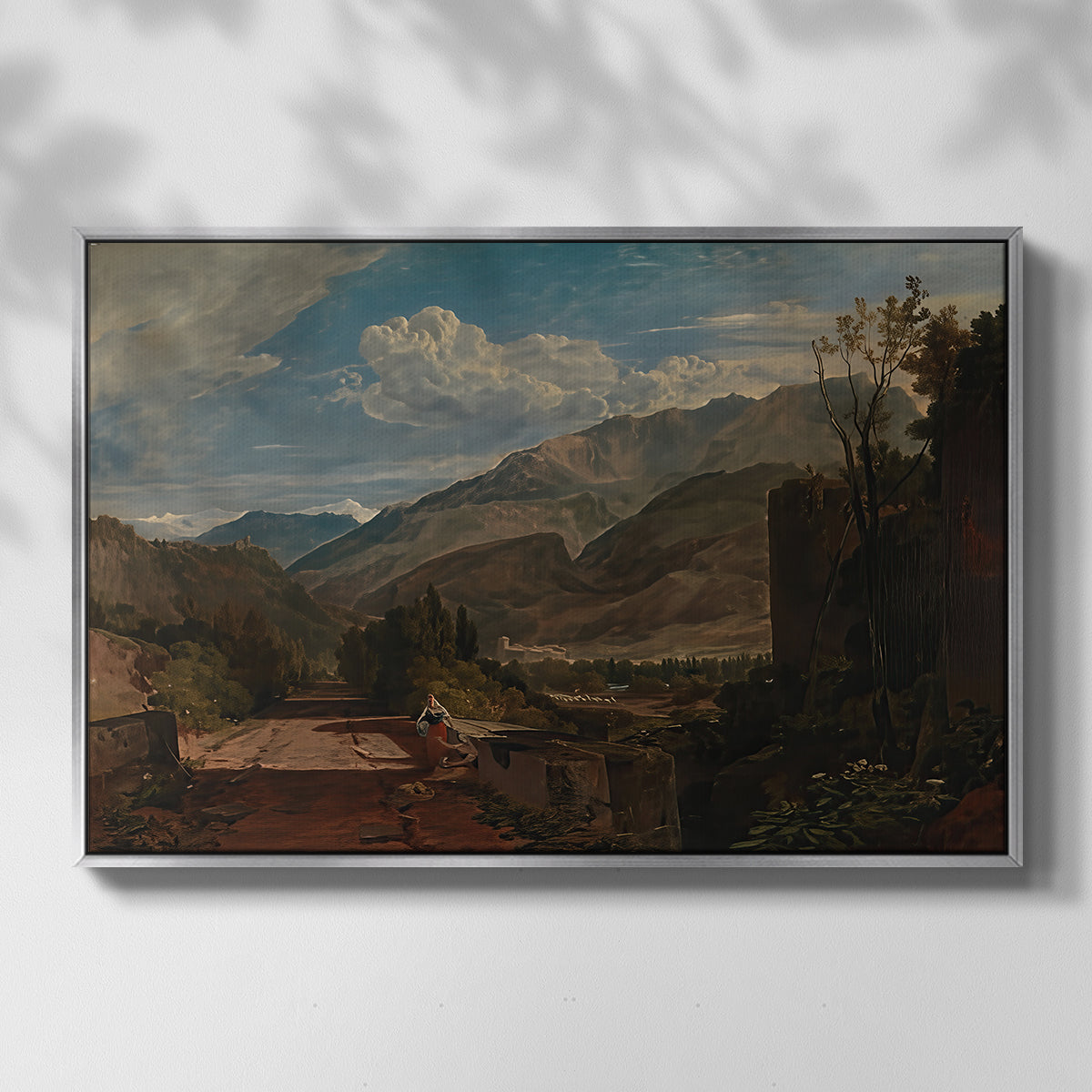 Bonneville, Savoy, 1803 - Floater Framed Canvas Print