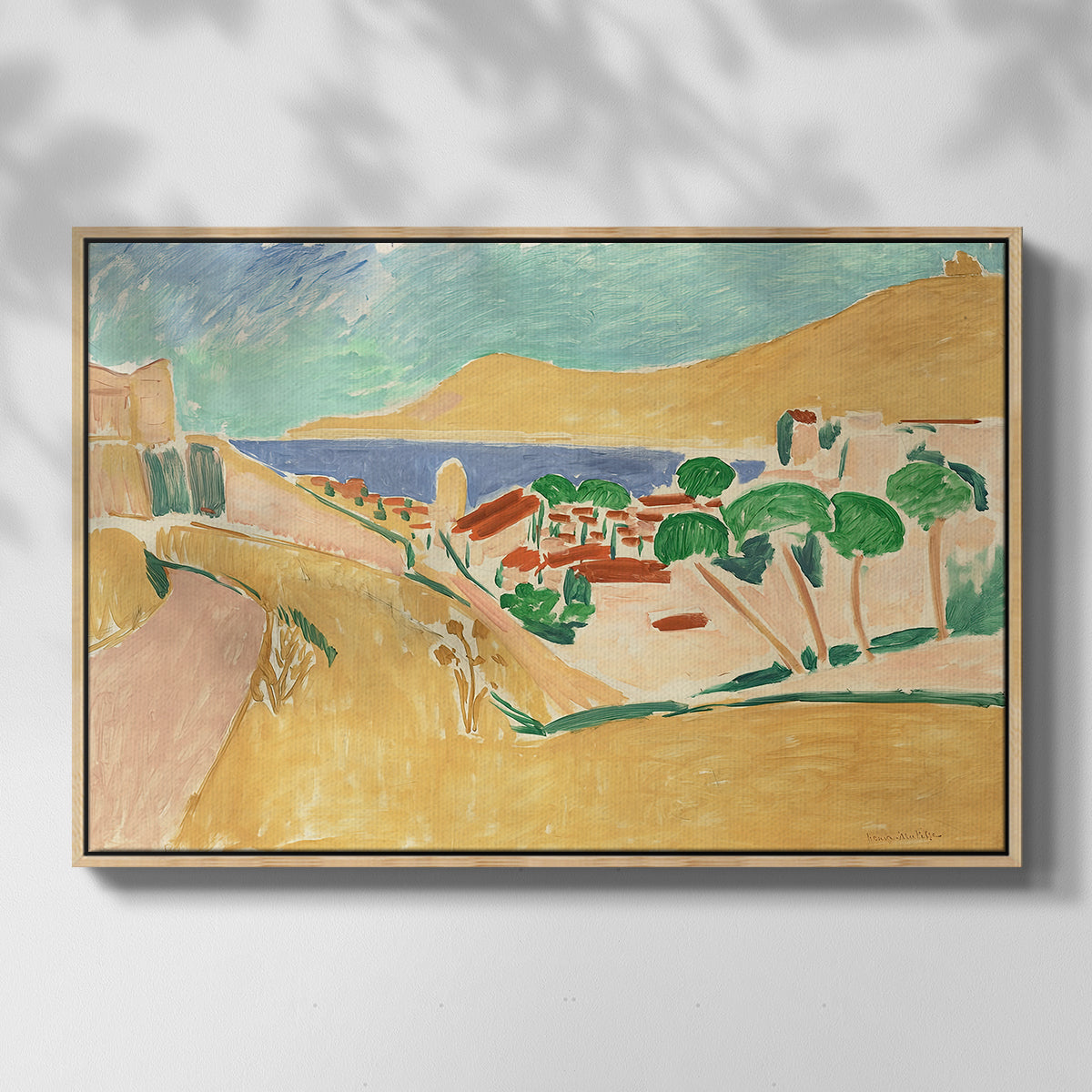 Collioure in August, c. 1911 - Floater Framed Canvas Print