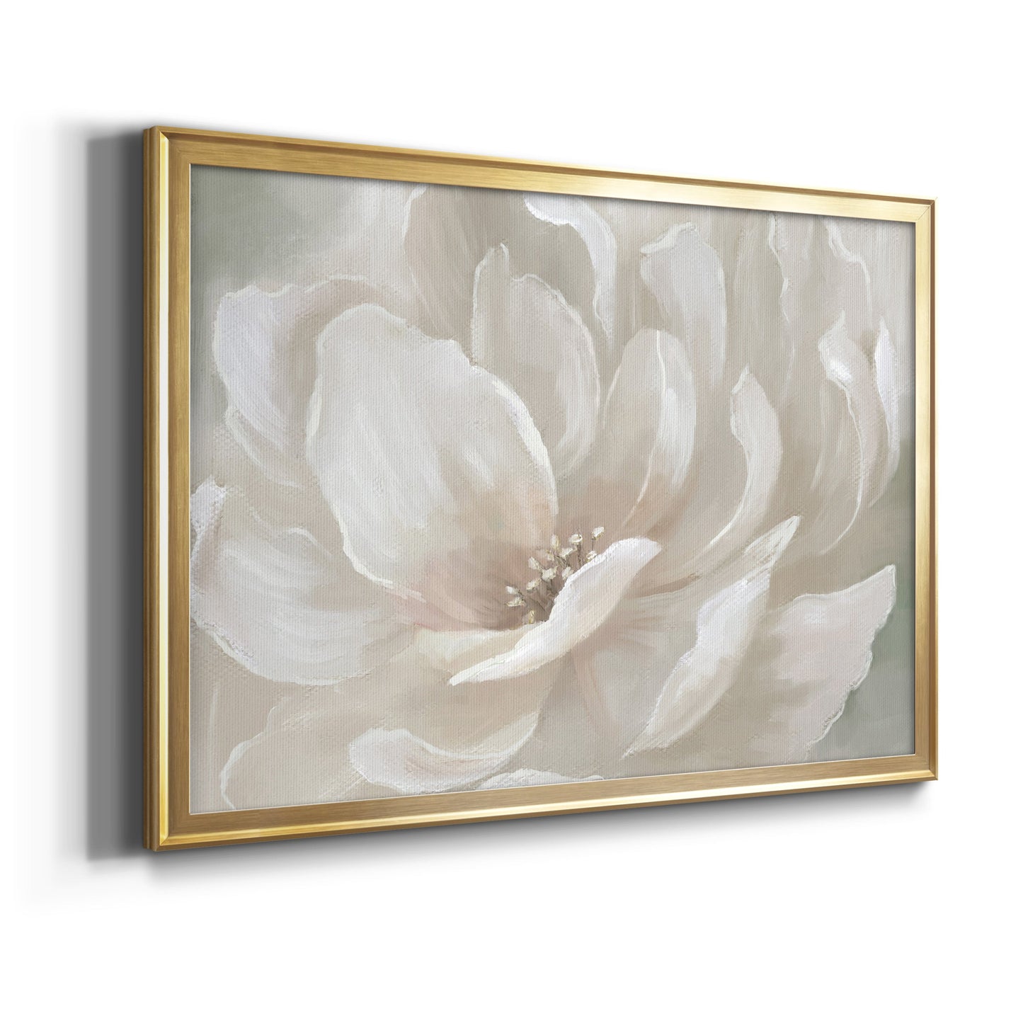 Peach Perfect - Modern Framed Canvas Print