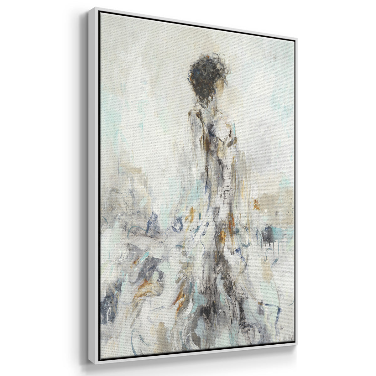 Romantic Reflection II - Framed Premium Gallery Wrapped Canvas L Frame - Ready to Hang