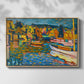 Study for Autumn Landscape with Boats, 1908 - Floater Framed Canvas Print