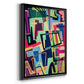 Connected Colors II - Modern Framed Canvas Print