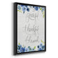 Grateful, Thankful, Blessed - Modern Framed Canvas Print