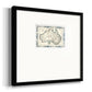 Bordered Map of Australia Premium Framed Print Double Matboard