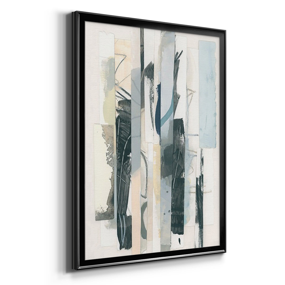 Paper Strata I - Modern Framed Canvas Print