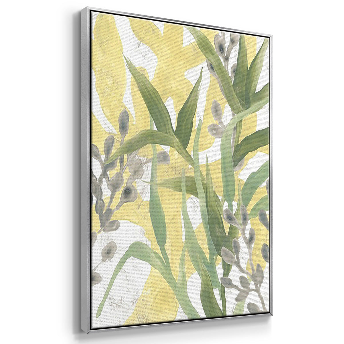 Sea Grass Fresco I - Framed Premium Gallery Wrapped Canvas L Frame 3 Piece Set - Ready to Hang