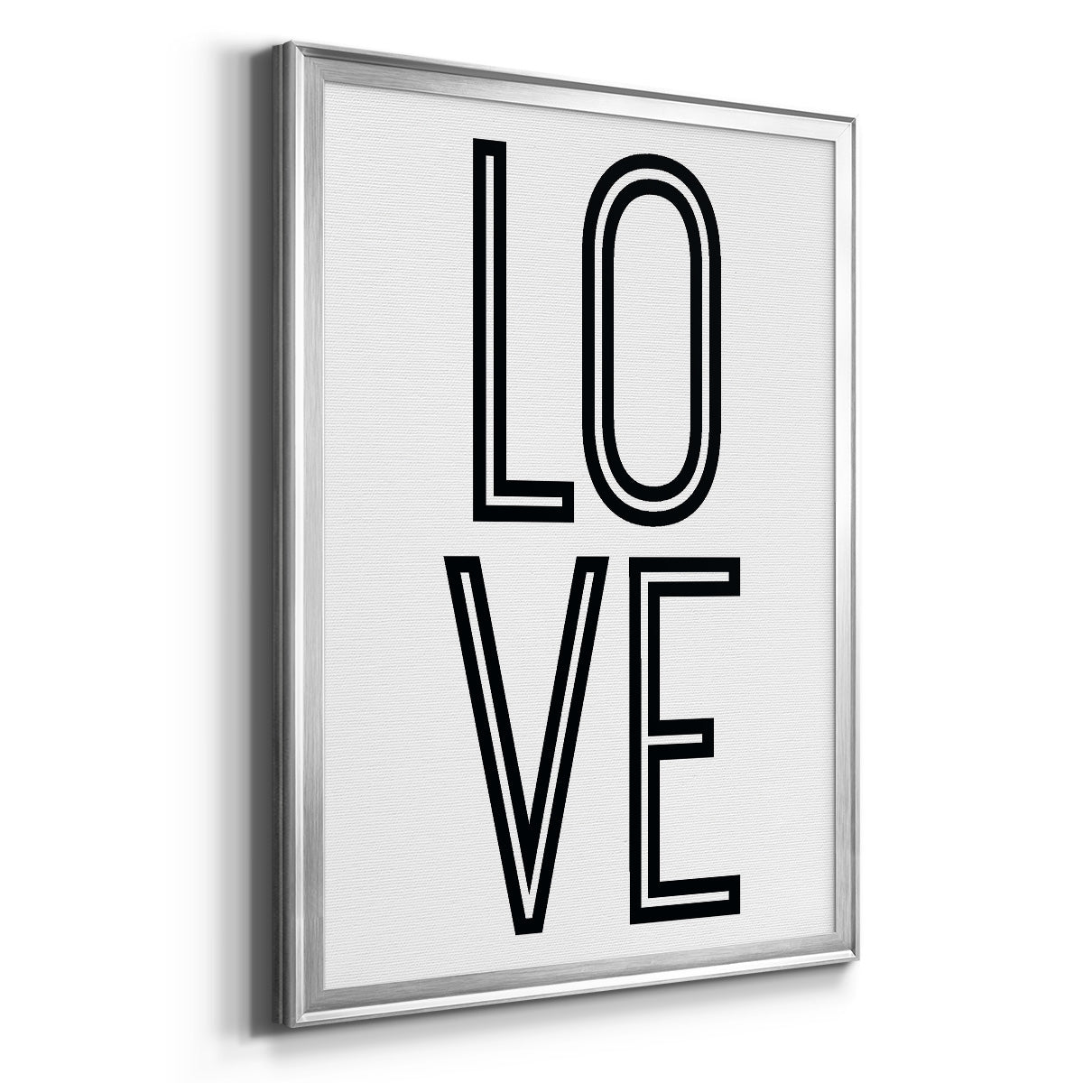 Bold Love II - Modern Framed Canvas Print