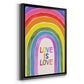 Love Loudly Collection B - Modern Framed Canvas Print
