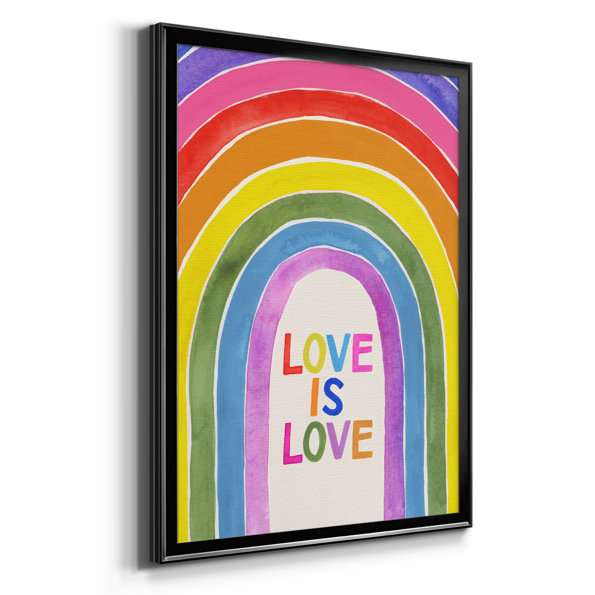 Love Loudly Collection B - Modern Framed Canvas Print