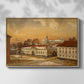 The Riding School at Akershus Castle, 1846 - Floater Framed Canvas Print