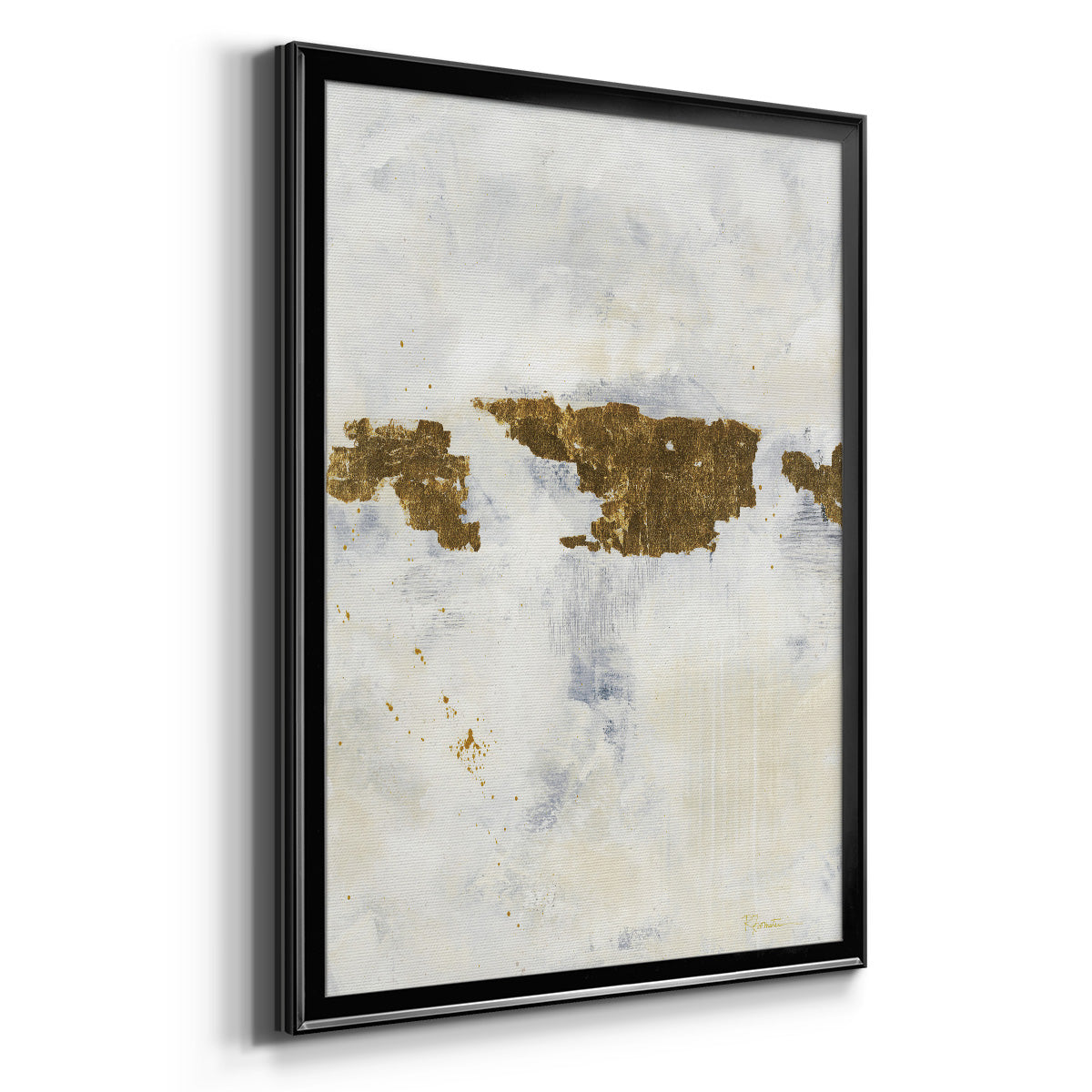 Mixed Messages II - Modern Framed Canvas Print