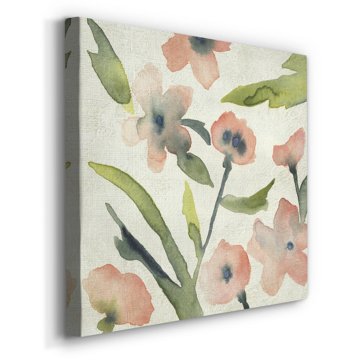 Blush Pink Blooms II-Premium Gallery Wrapped Canvas - Ready to Hang