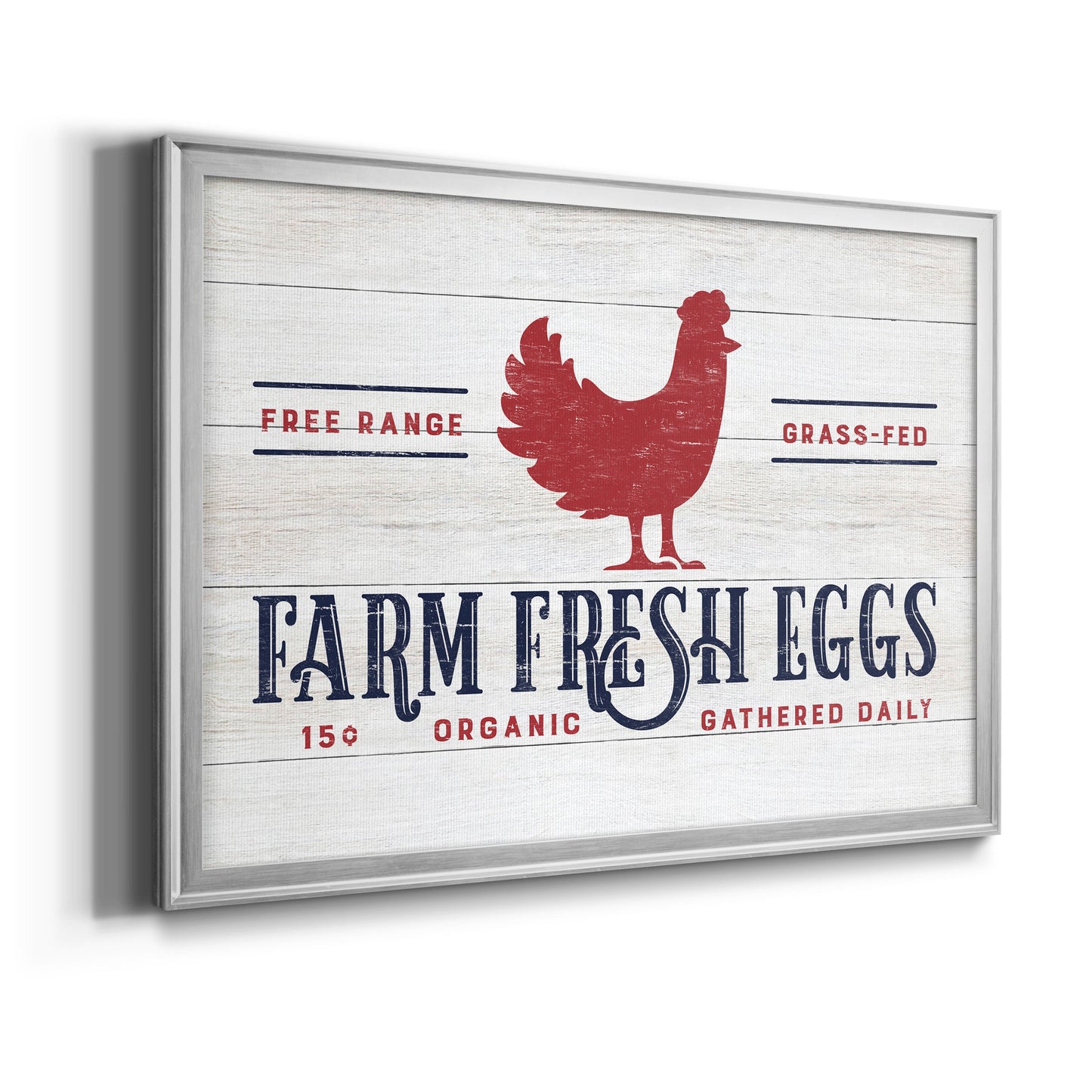 Farm Fresh Eggs Premium Classic Framed Canvas - Ready to Hang