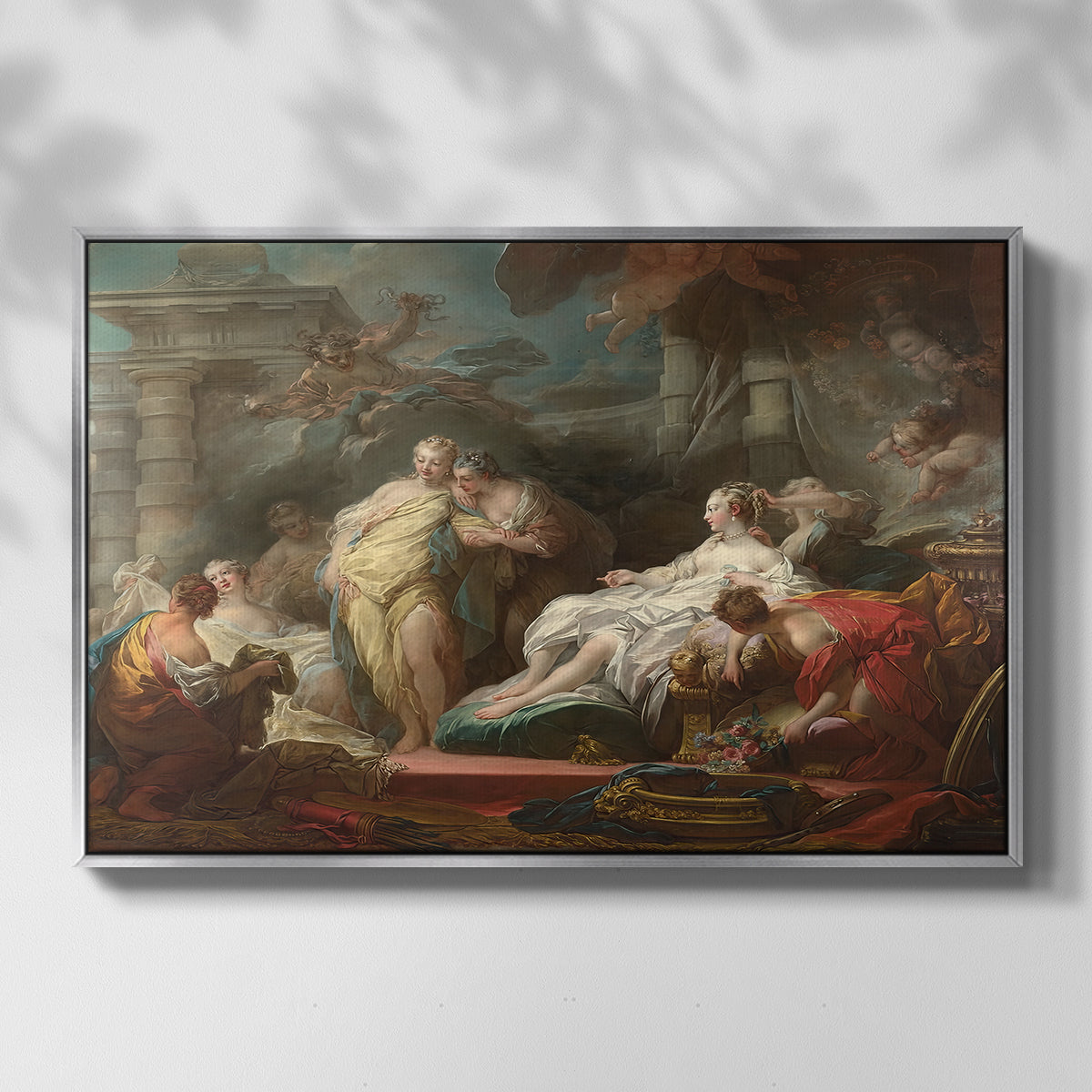 Psyche Showing Her Sisters Her Gifts from Cupid, 1753 - Floater Framed Canvas Print