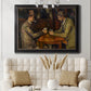 The Card Players - Ornate Framed Canvas Print