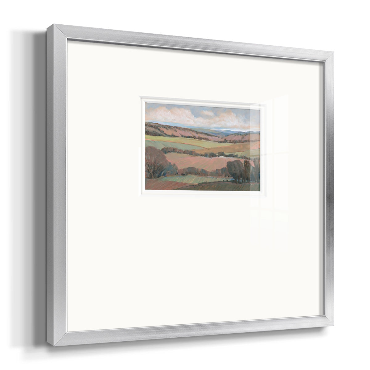 Hilly Countryside II Premium Framed Print Double Matboard