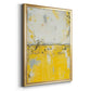 Yellow Bound - Modern Framed Canvas Print