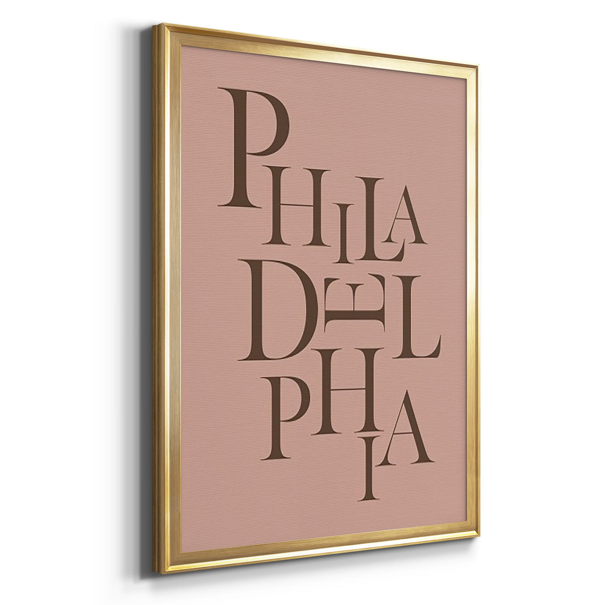 Neutral City Center Type IV - Modern Framed Canvas Print