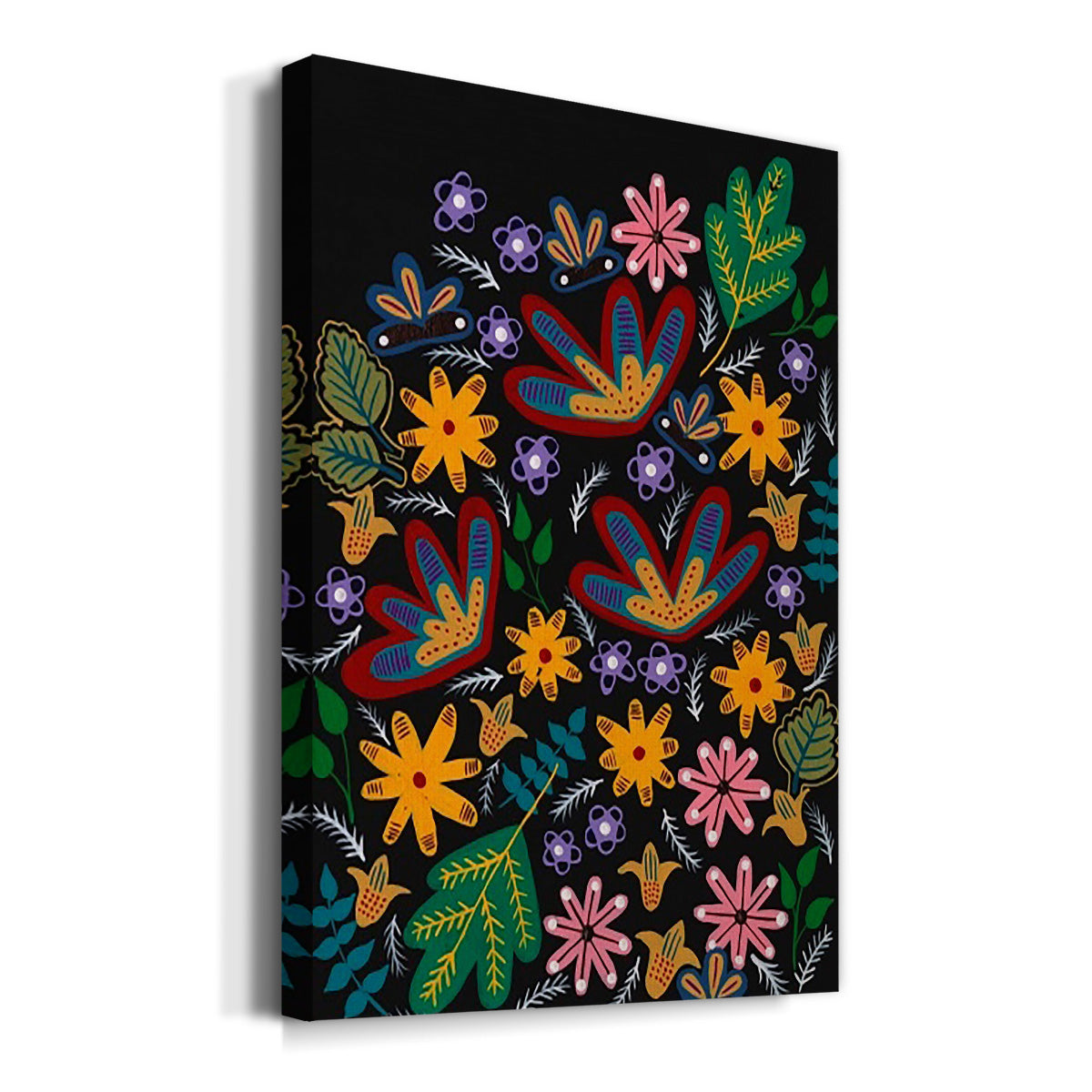 Muddled Flowers I - Canvas Art Print