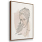 Greek Busts IV - Framed Premium Gallery Wrapped Canvas L Frame 3 Piece Set - Ready to Hang