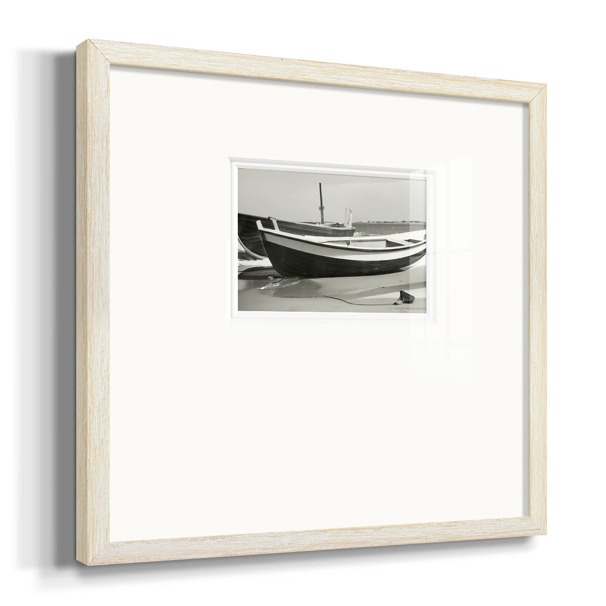 Vintage Rowboat I Premium Framed Print Double Matboard