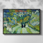 Stairway at Auvers, 1890 - Floater Framed Canvas Print