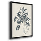 Growing Leaves III - Modern Framed Canvas Print