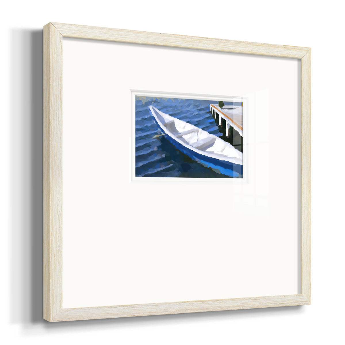 Colorful Rowboat IV Premium Framed Print Double Matboard