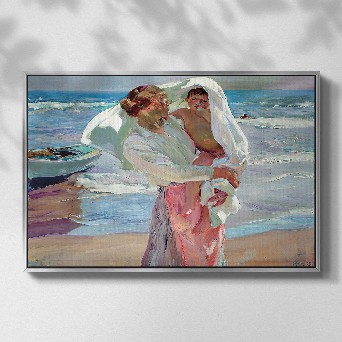After Bathing, 1915 - Floater Framed Canvas Print
